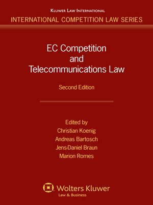 cover image of EC Competition and Telecommunications Law